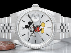 Rolex Datejust 36 Customized Topolino Jubilee 16220 Mickey Mouse - Double Dial